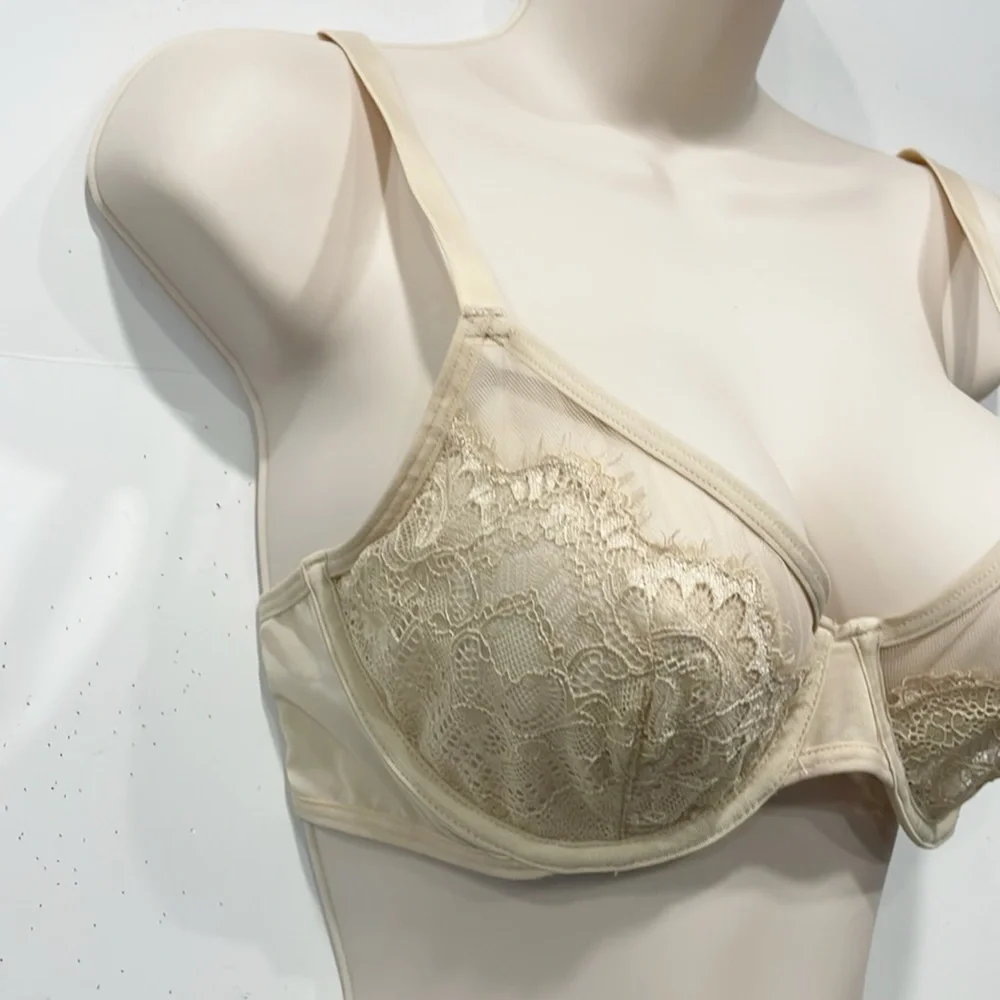 NEW‎ INC lace and sheer bra Womens Sz Lg